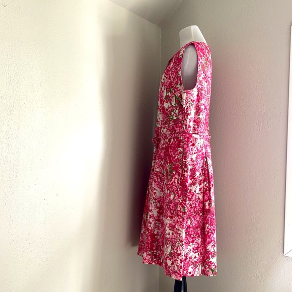 IN LIKE NEW CONDITION Talbots 100% Linen Floral Dress - Picture 3 of 6